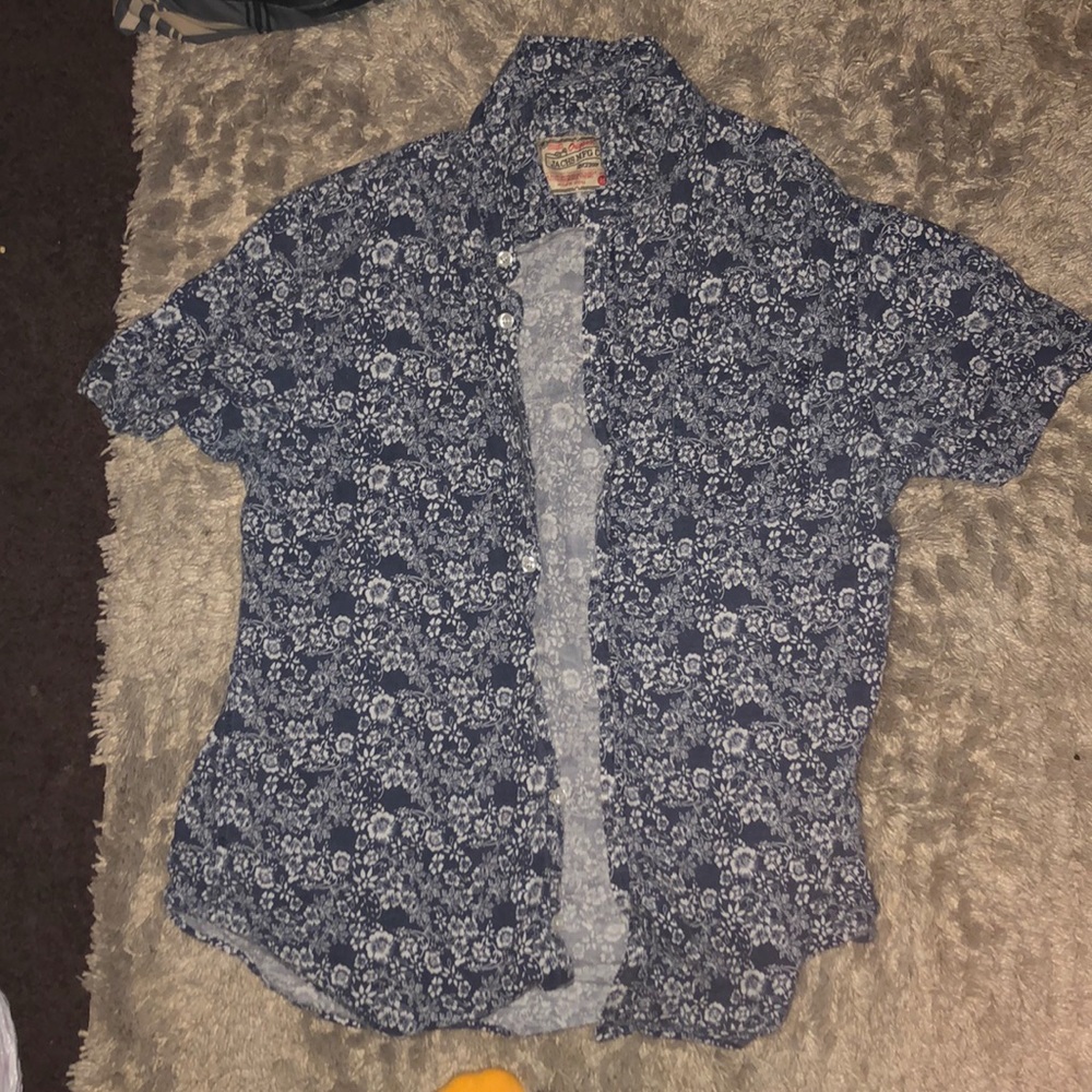 Button up flower shirt